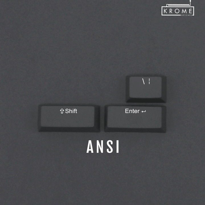 ANSI/ISO - Standard Conversion Kits - Grey - kromekeycaps