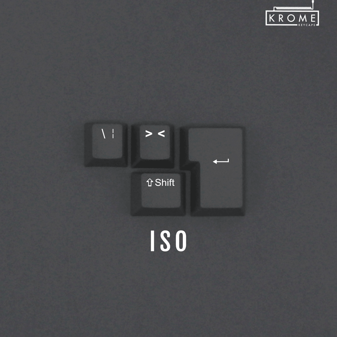 ANSI/ISO - Standard Conversion Kits - Grey - kromekeycaps