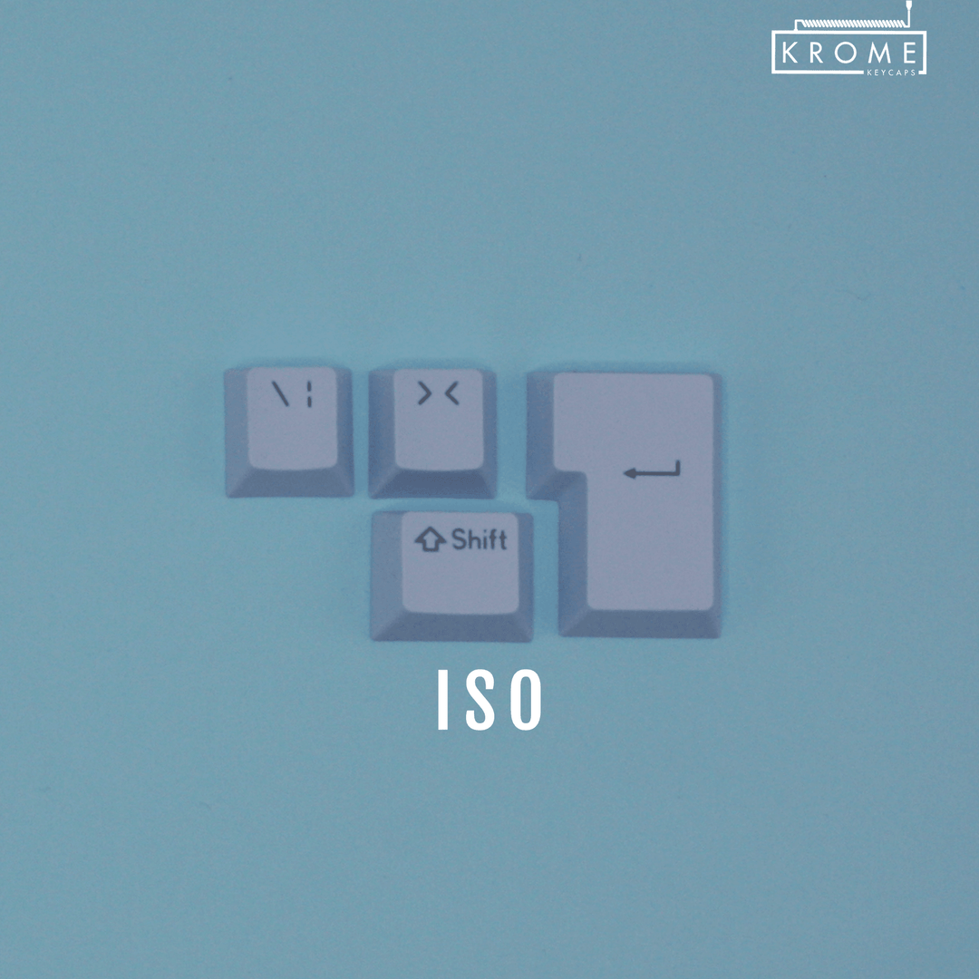 ANSI/ISO - Standard Conversion Kits - Light Blue - kromekeycaps