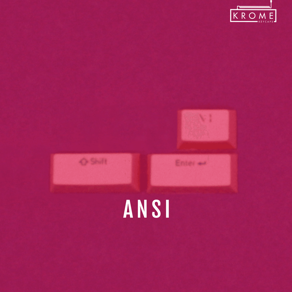 ANSI/ISO - Standard Conversion Kits - Pink - kromekeycaps