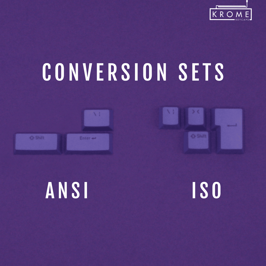 ANSI/ISO - Standard Conversion Kits - Purple - kromekeycaps