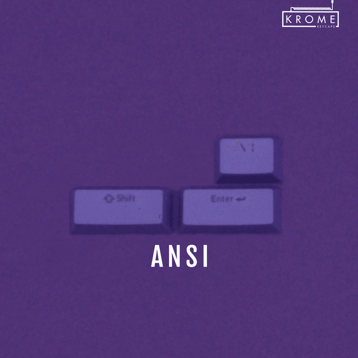ANSI/ISO - Standard Conversion Kits - Purple - kromekeycaps