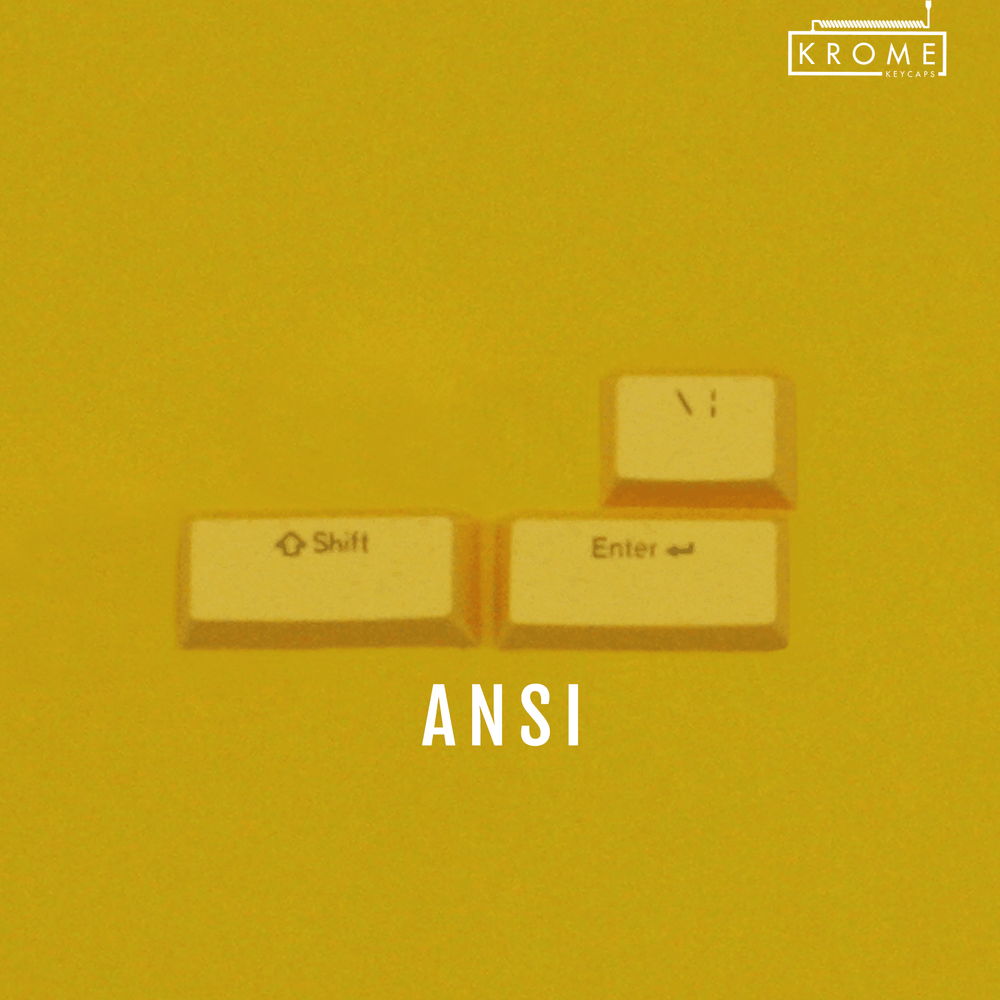 ANSI/ISO - Standard Conversion Kits - Yellow - kromekeycaps