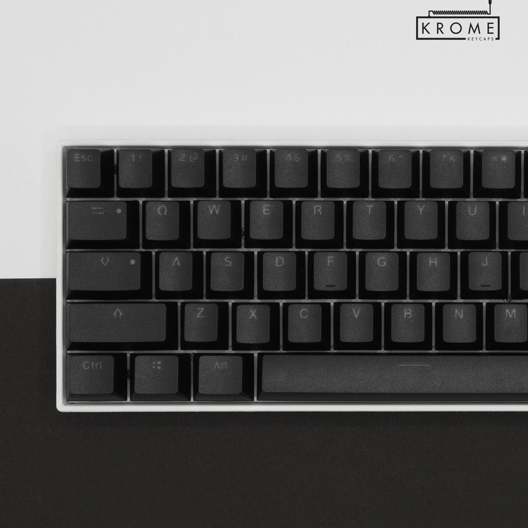 Black Backlit PBT Keycaps - 65/75% – Krome Keycaps LTD