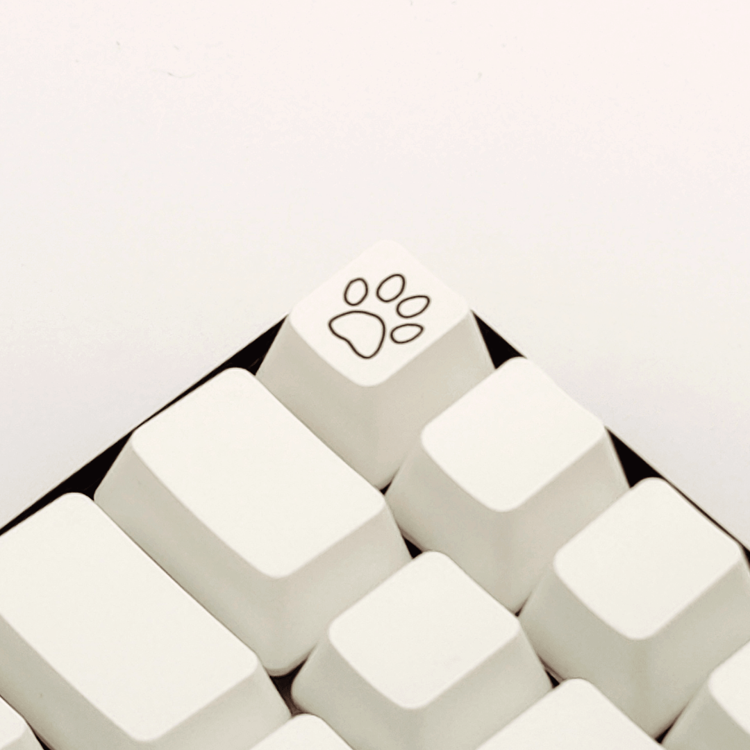 Brown Pawprint Custom Keycap Krome Keycaps LTD Individual Keycaps