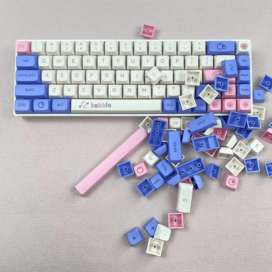 Bubbles - XDA - 127 Keycaps - kromekeycaps