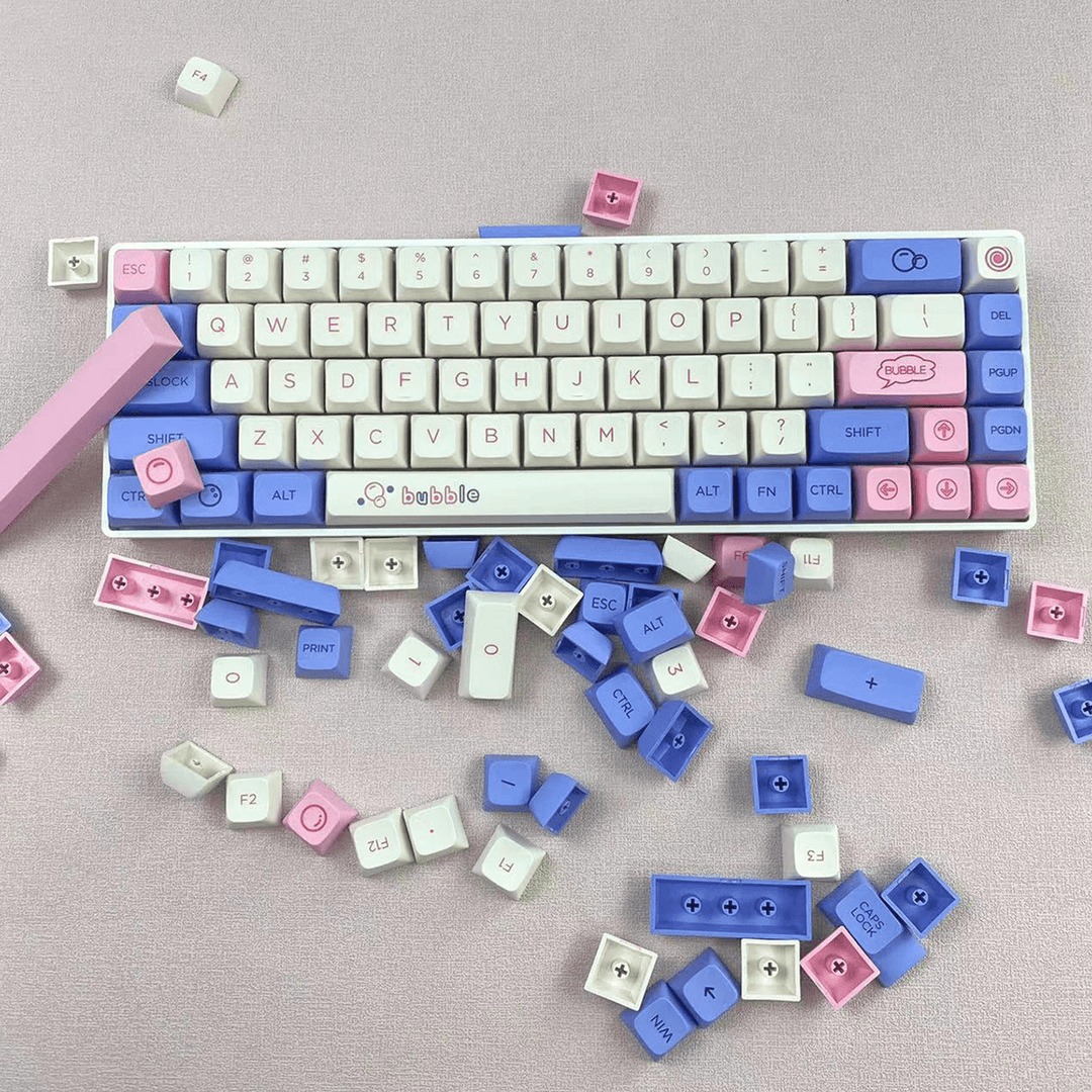 Bubbles - XDA - 127 Keycaps - kromekeycaps