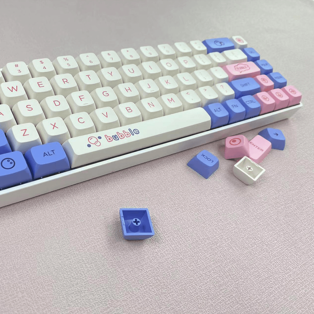 Bubbles - XDA - 127 Keycaps - kromekeycaps