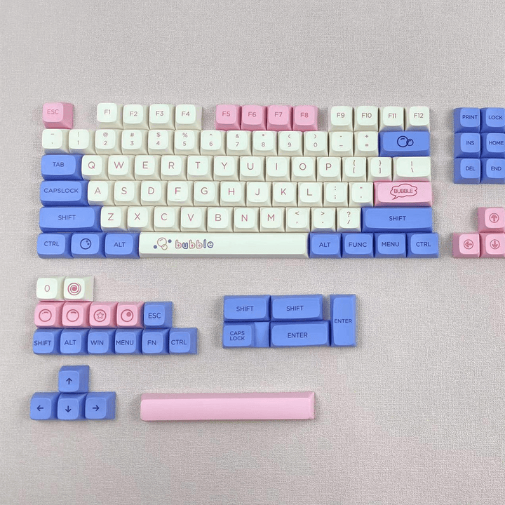 Bubbles - XDA - 127 Keycaps - kromekeycaps