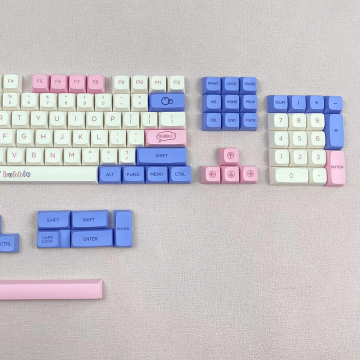 Bubbles - XDA - 127 Keycaps - kromekeycaps