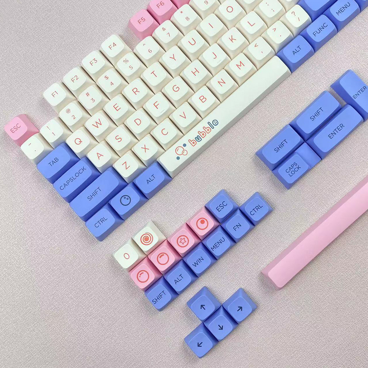 Bubbles - XDA - 127 Keycaps - kromekeycaps