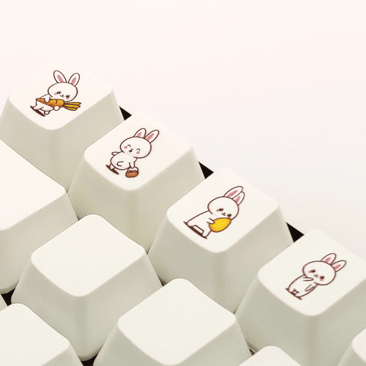 Bunny Collection Custom Keycaps - kromekeycaps