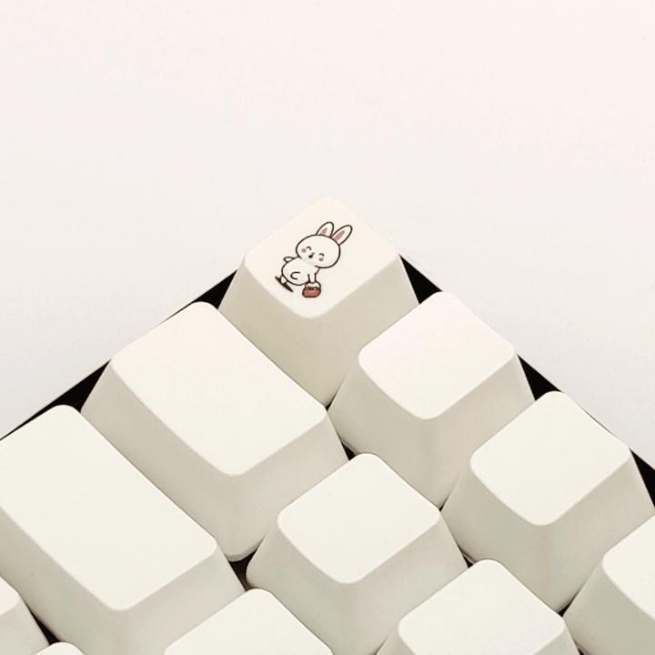 Bunny Collection Custom Keycaps - kromekeycaps