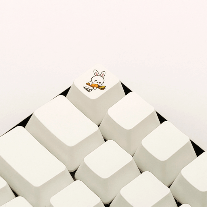 Bunny Collection Custom Keycaps - kromekeycaps