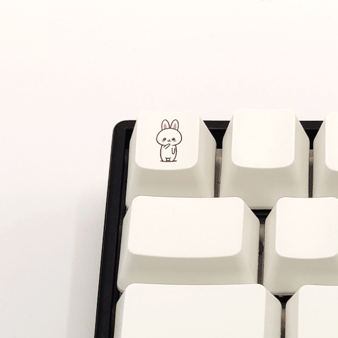 Bunny Collection Custom Keycaps - kromekeycaps