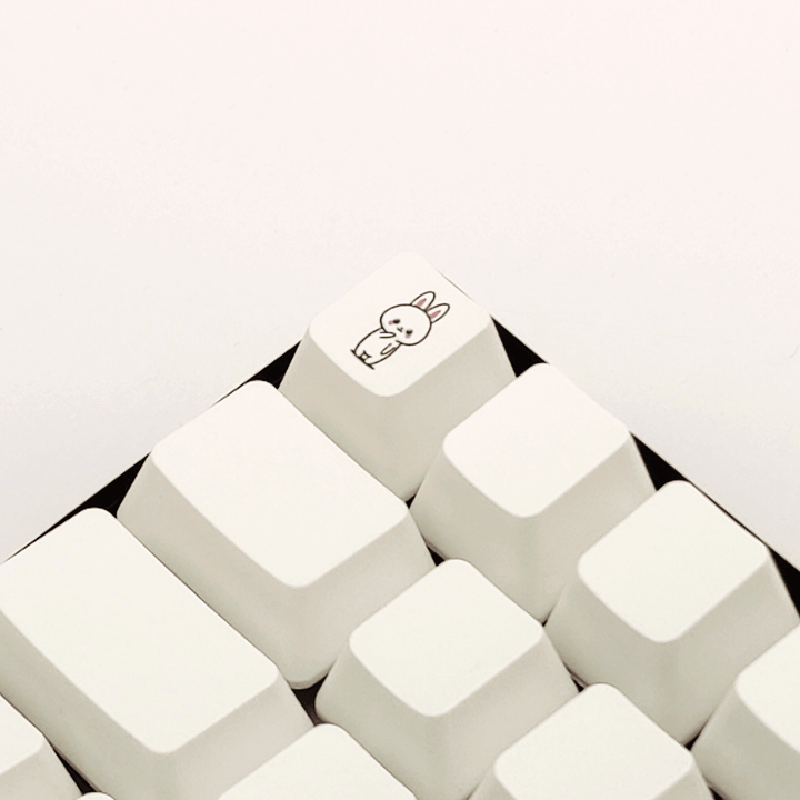 Bunny Collection Custom Keycaps - kromekeycaps