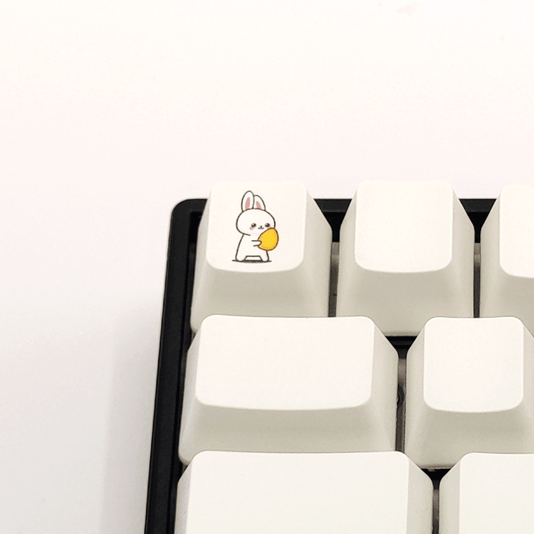 Bunny Collection Custom Keycaps - kromekeycaps