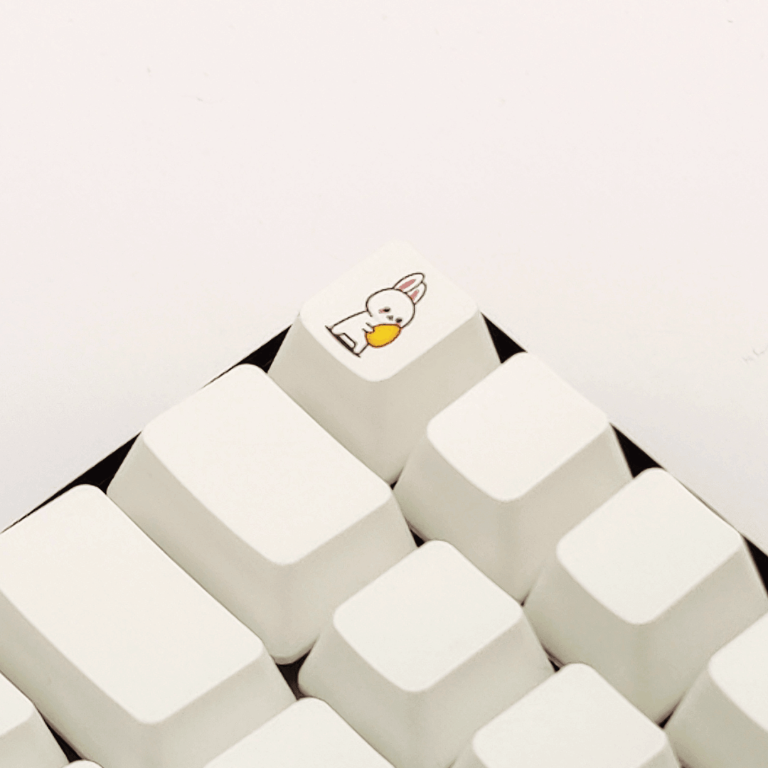 Bunny Collection Custom Keycaps - kromekeycaps