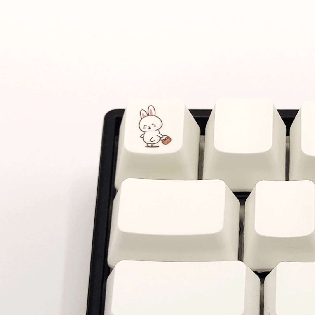 Bunny Collection Custom Keycaps - kromekeycaps