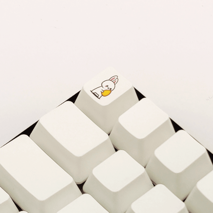 Bunny with Egg Custom Keycap - kromekeycaps