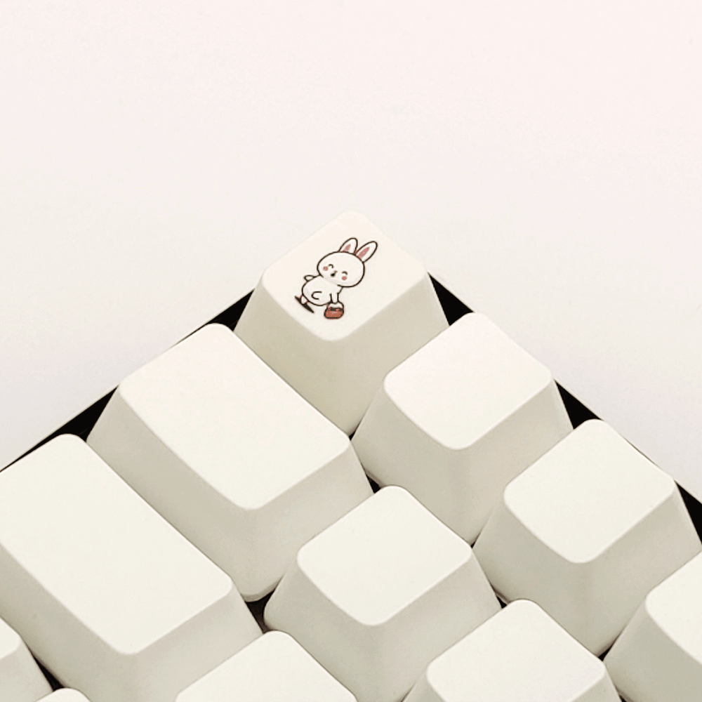 Bunny with Handbag Custom Keycap - kromekeycaps