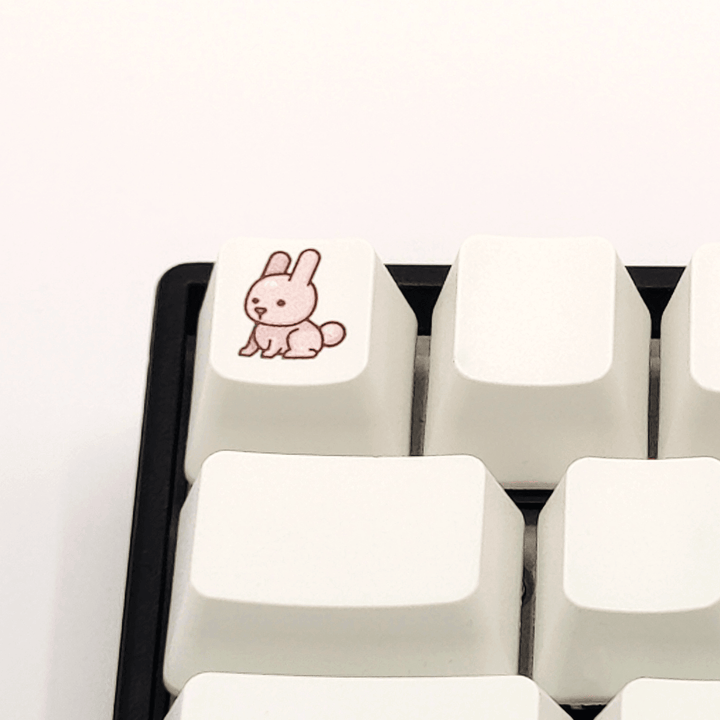 Cute Bunny Custom Keycap Krome Keycaps LTD Individual Keycaps
