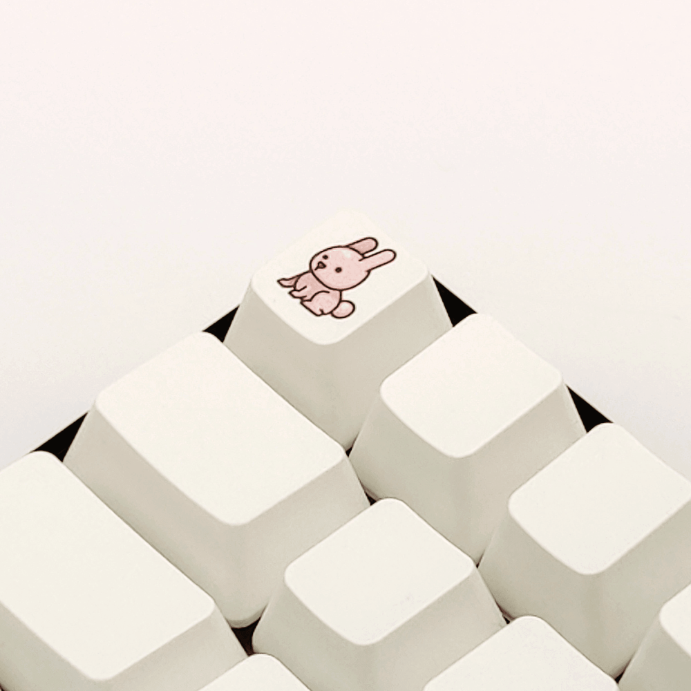 Cute Bunny Custom Keycap - kromekeycaps