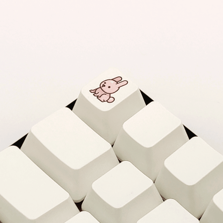 Cute Bunny Custom Keycap Krome Keycaps LTD Individual Keycaps