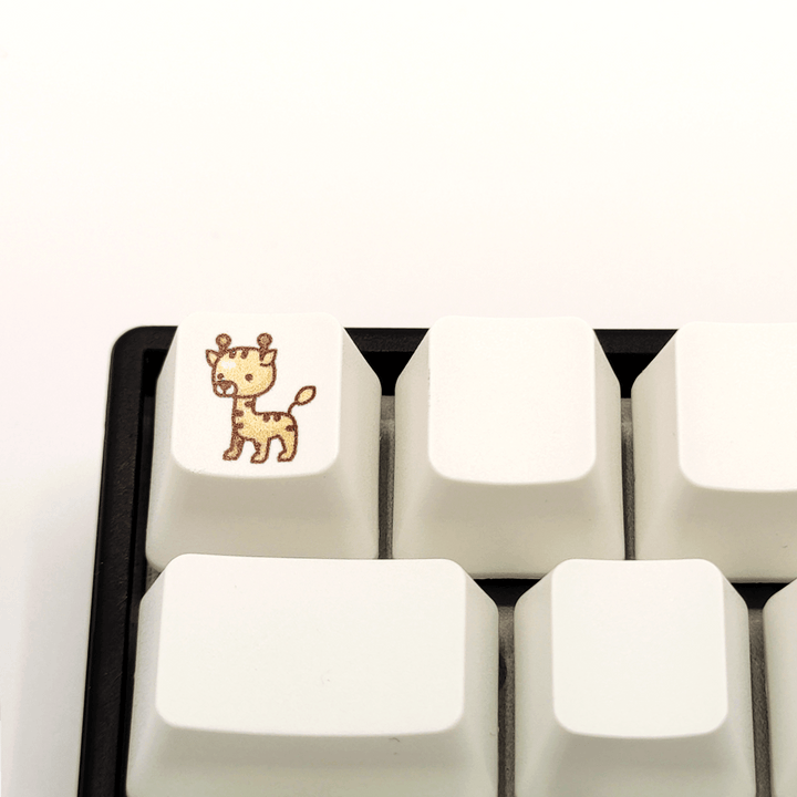 Cute Giraffe Custom Keycap Krome Keycaps LTD Individual Keycaps