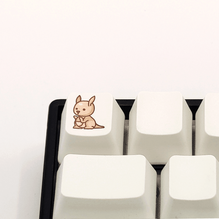 Cute Kangaroo Custom Keycap Krome Keycaps LTD Individual Keycaps