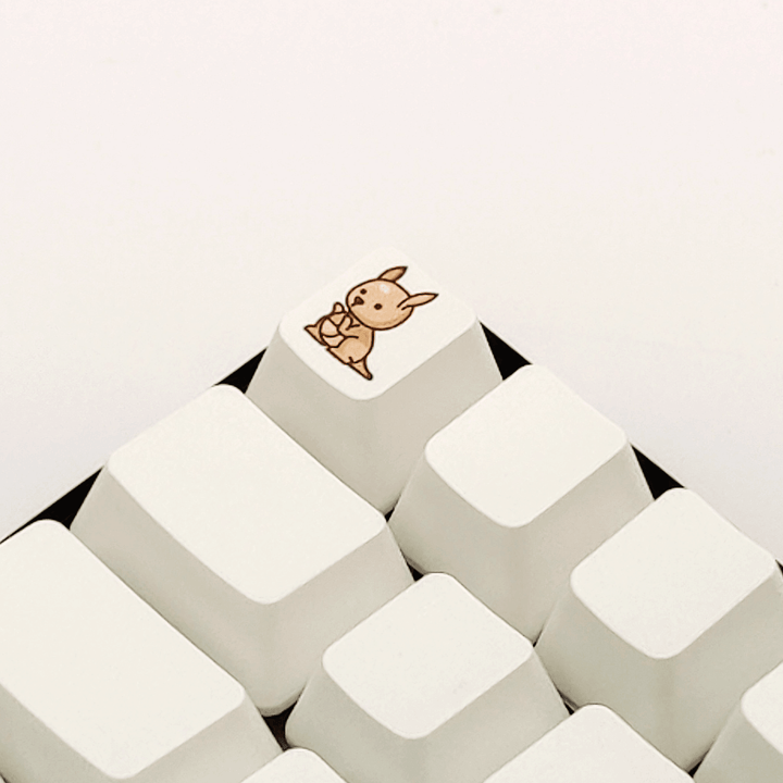 Cute Kangaroo Custom Keycap Krome Keycaps LTD Individual Keycaps