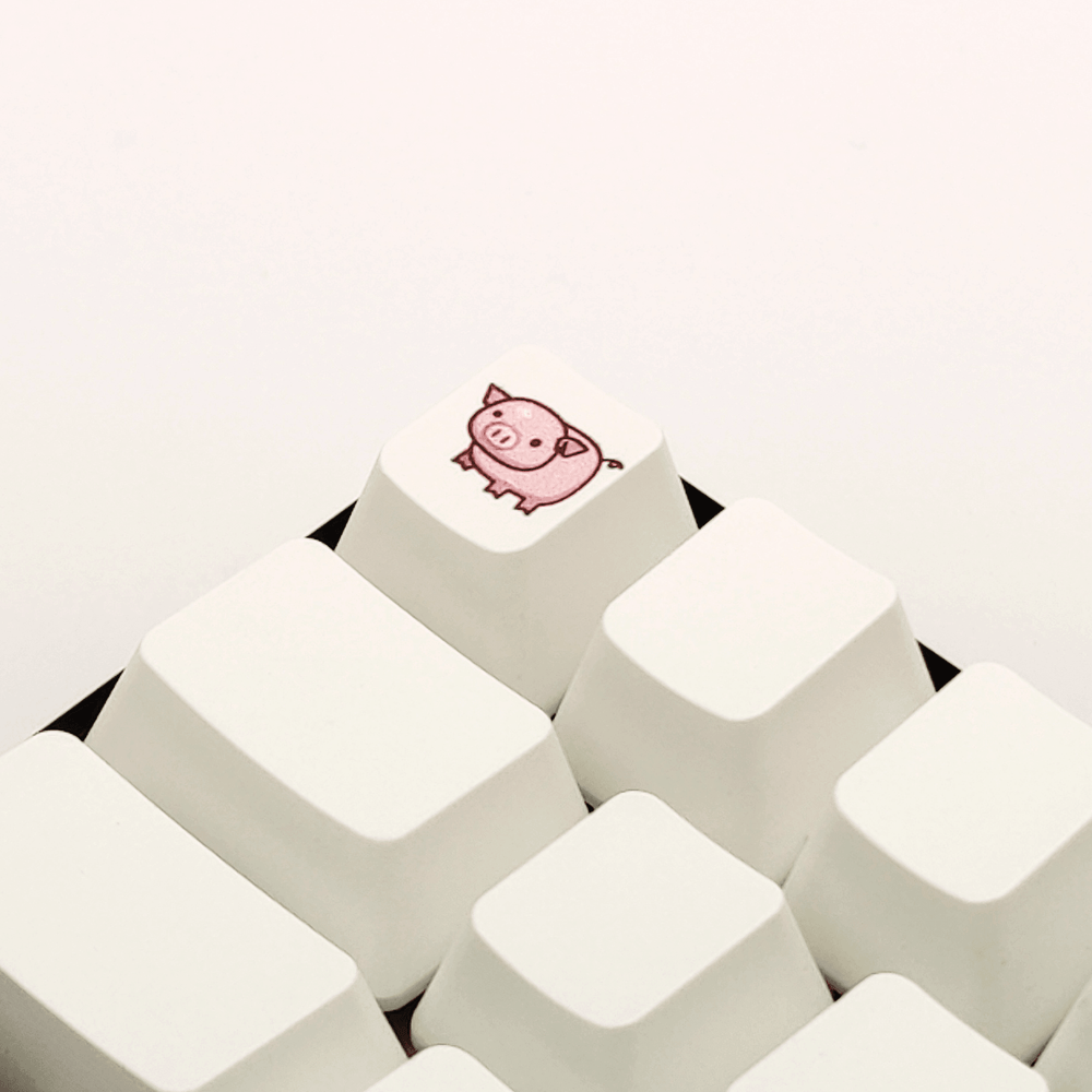 Cute Pig Custom Keycap - kromekeycaps