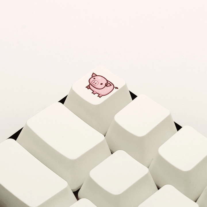 Cute Pig Custom Keycap Krome Keycaps LTD Individual Keycaps