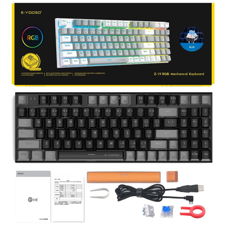 96% - Z19 RGB Krome Keycaps LTD keyboard