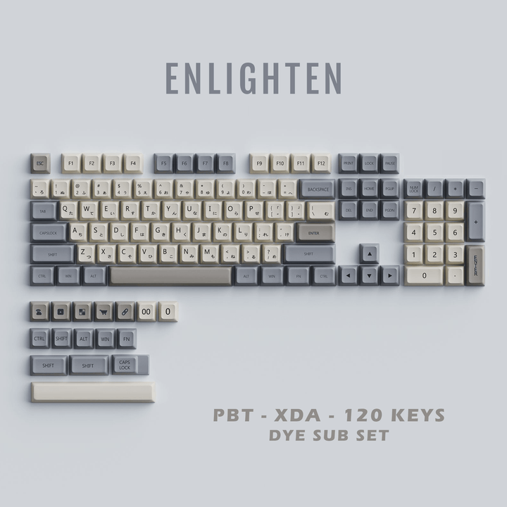 Enlighten - XDA - 120 Keycaps - kromekeycaps