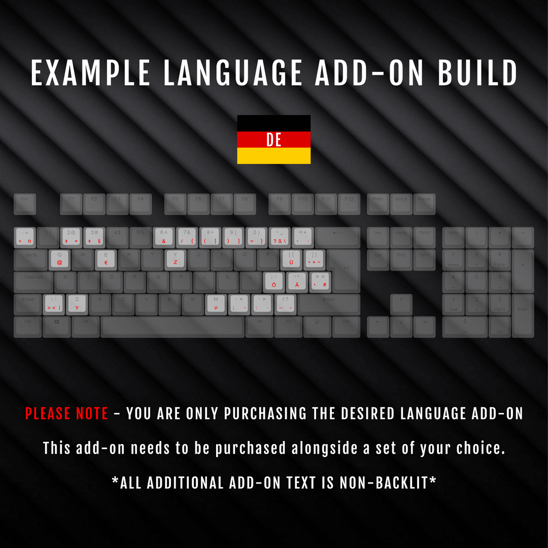 Language Addon Krome Keycaps LTD language