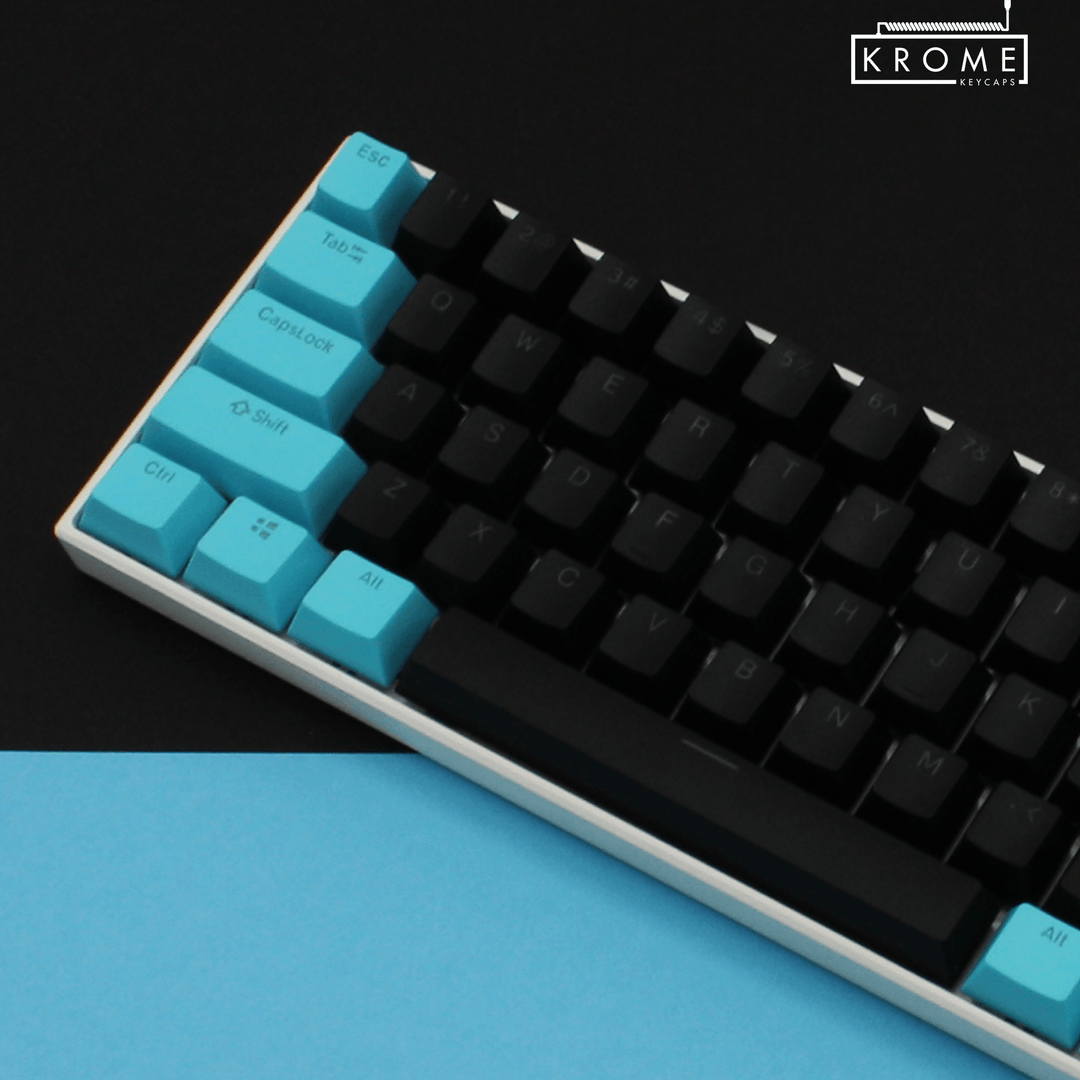 Key Cap Rome Blue Black & Blue PBT Keycap Set for Mechanical Keyboards – Krome Keycaps LTD