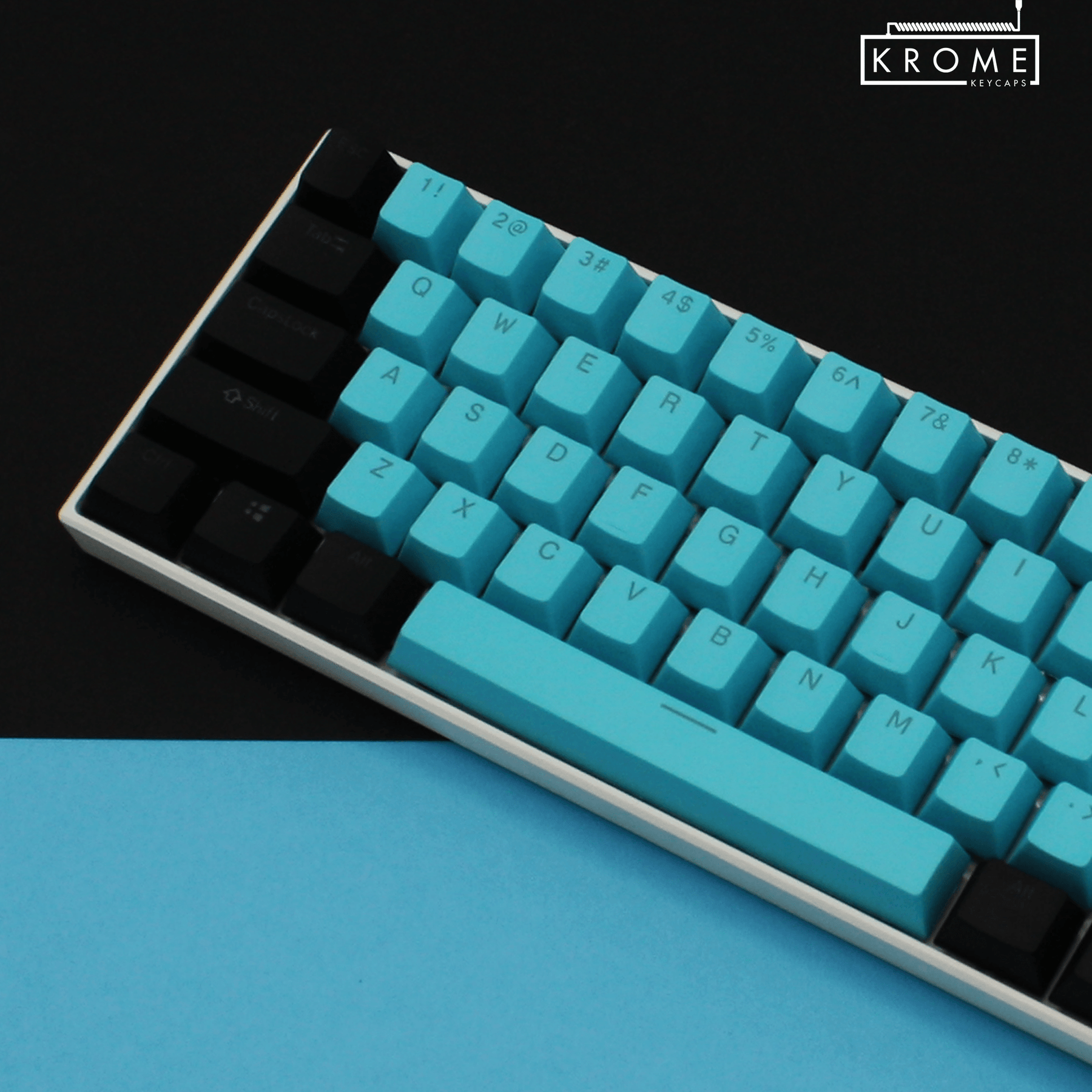 Key Cap Rome Blue Black & Blue PBT Keycap Set for Mechanical Keyboards – Krome Keycaps LTD