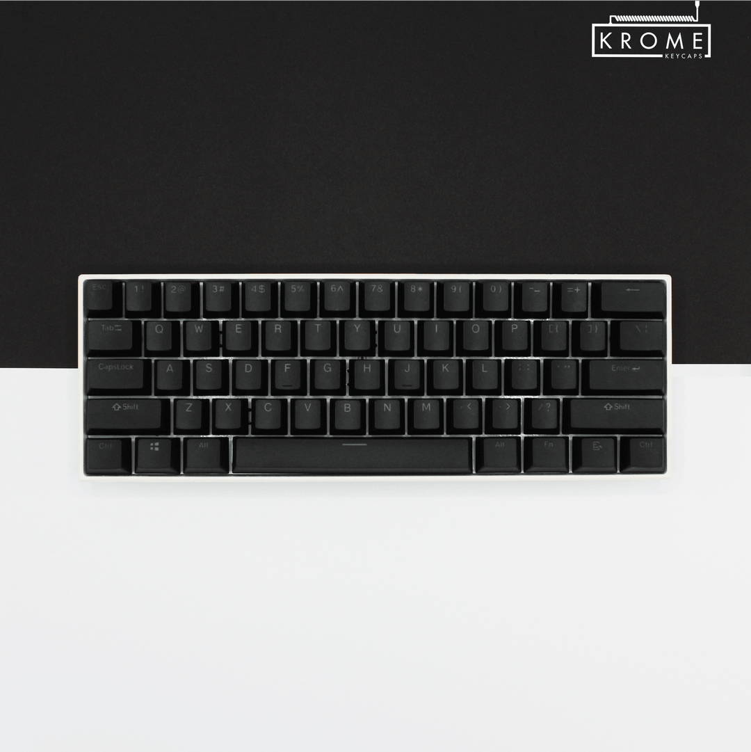 Keycaps Keyboard Hitam Black Backlit PBT Keycaps – Krome Keycaps LTD