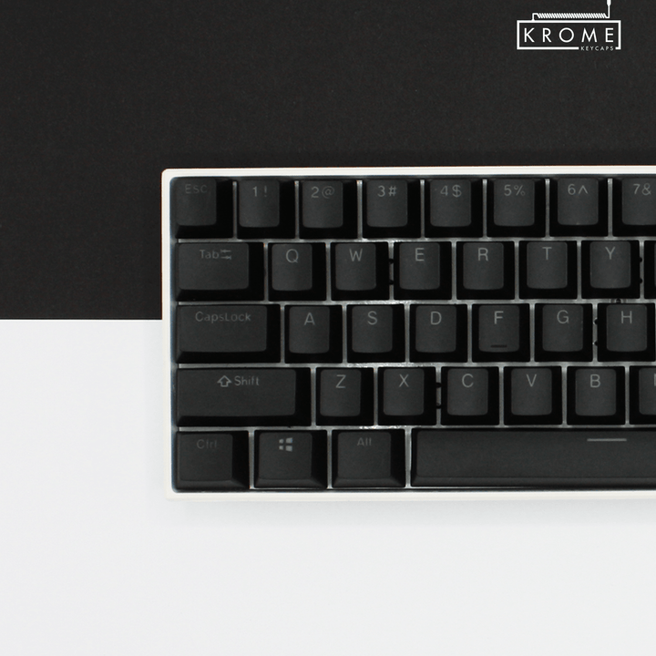 Black Backlit PBT Keycaps Krome Keycaps LTD Single Colour, USA