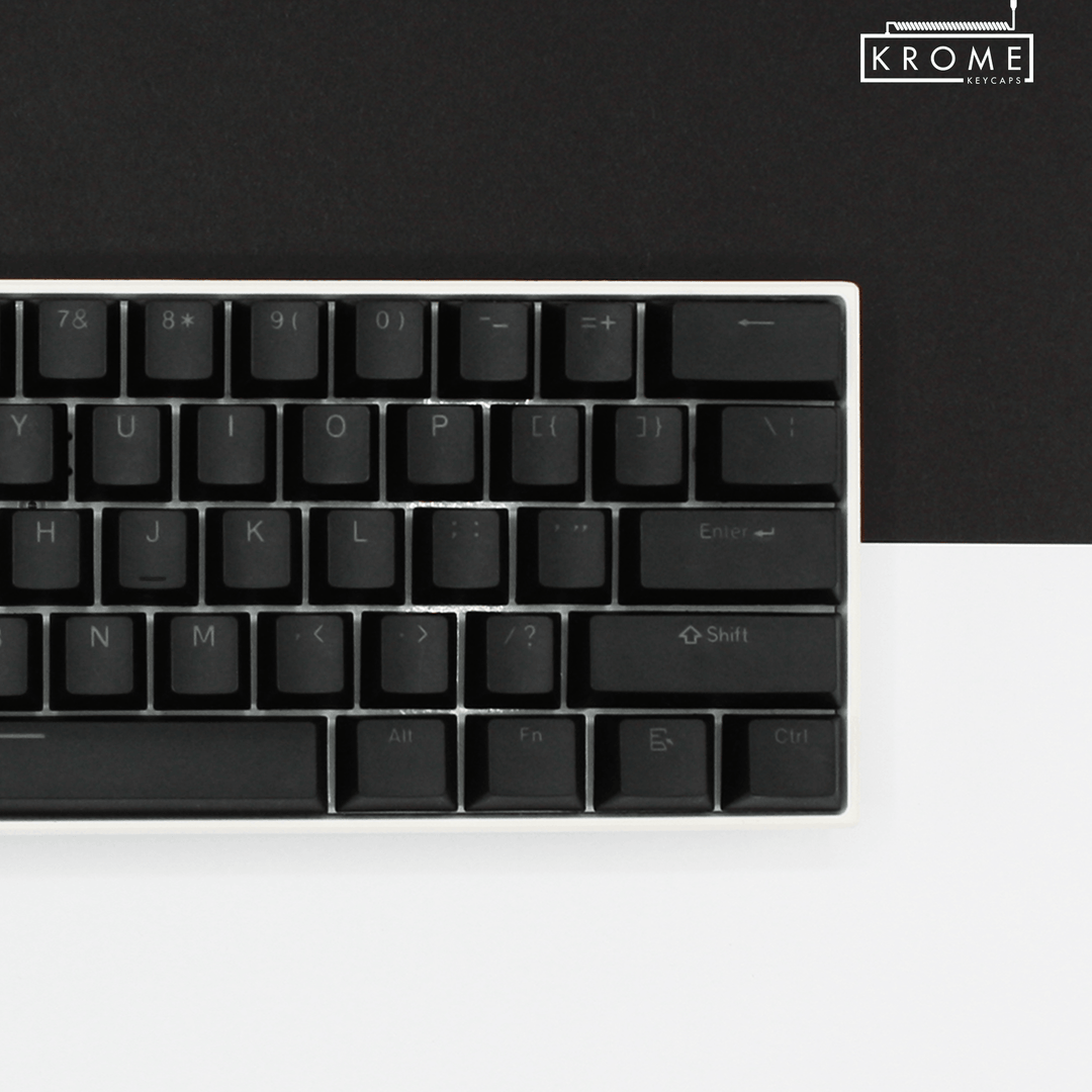 Black Backlit PBT Keycaps Krome Keycaps LTD Single Colour, USA