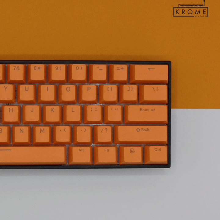 Orange Backlit PBT Keycaps Krome Keycaps LTD Single Colour, USA