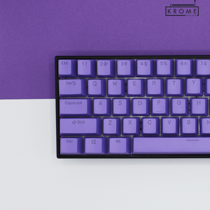 ISO/ANSI - Standard Purple PBT Keycaps - kromekeycaps