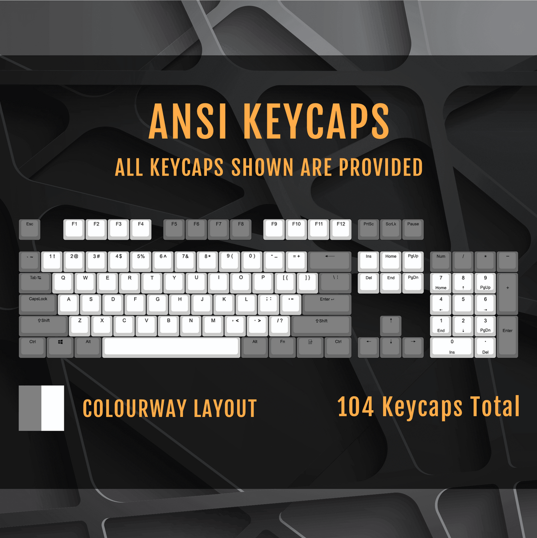 ISO/ANSI - Standard Black & Green PBT Keycaps Krome Keycaps LTD Multicolour