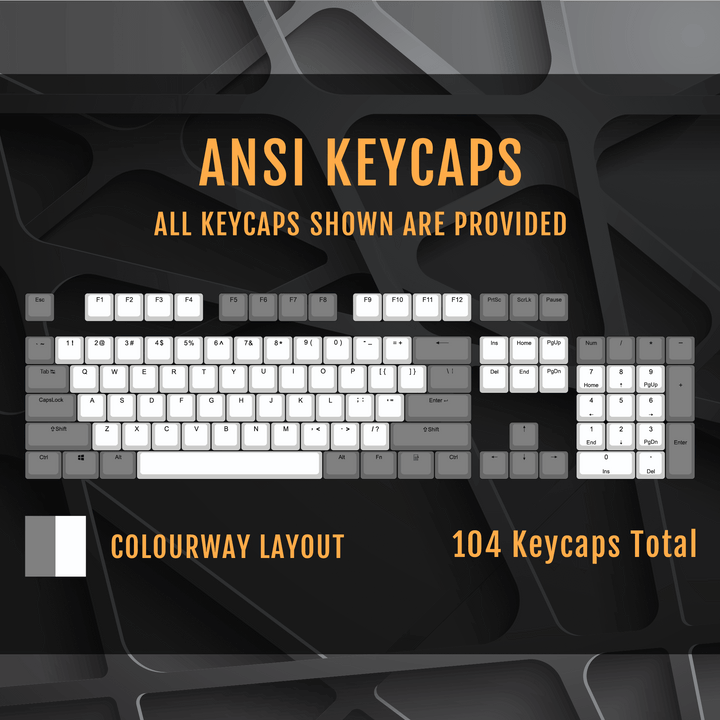 ISO/ANSI - Standard Black & Pink PBT Keycaps Krome Keycaps LTD Multicolour