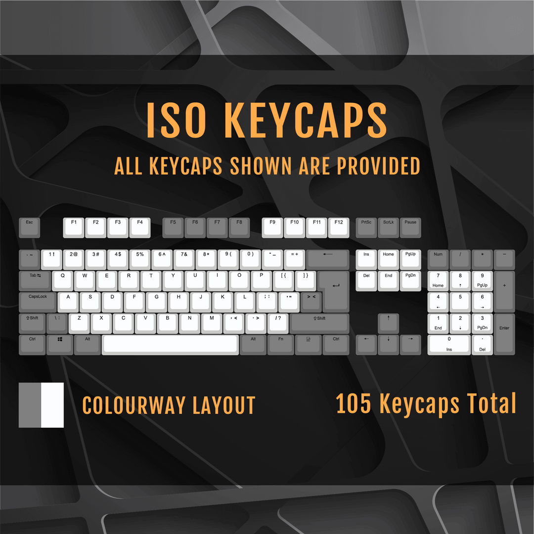 ISO/ANSI - Standard Black & Green PBT Keycaps Krome Keycaps LTD Multicolour