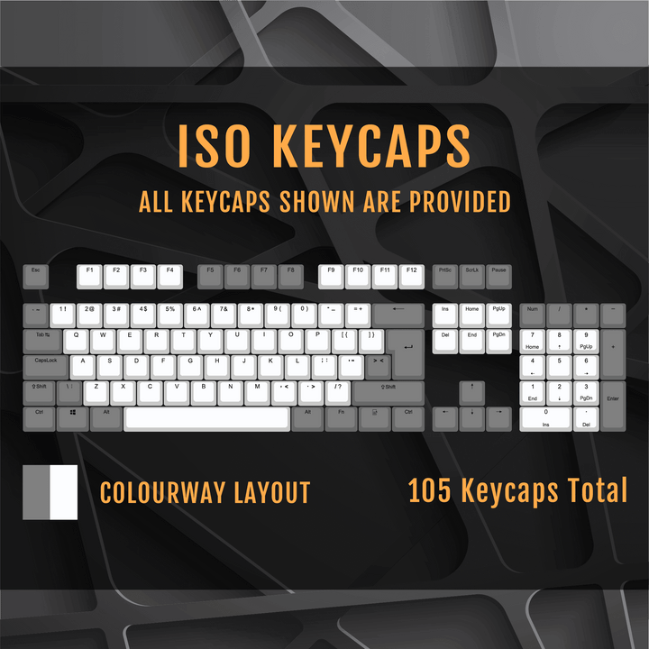 ISO/ANSI - Standard Black & Green PBT Keycaps Krome Keycaps LTD Multicolour