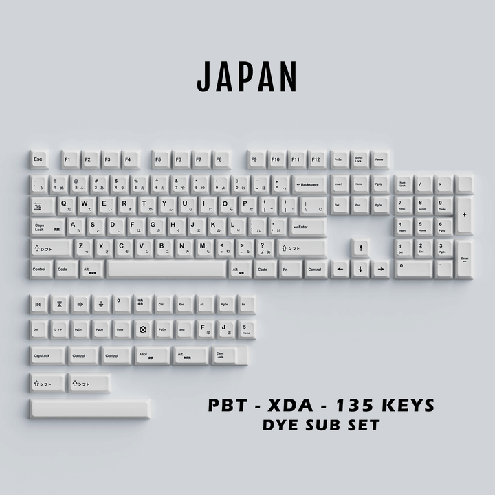 Japan - XDA - 135 Keycaps - kromekeycaps