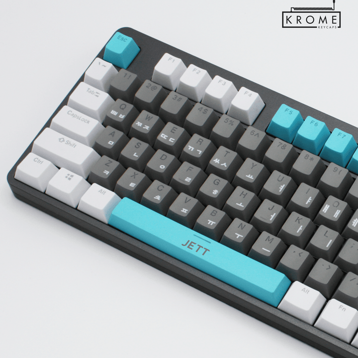 ISO/ANSI - Jett Valorant Themed PBT Keycaps - kromekeycaps