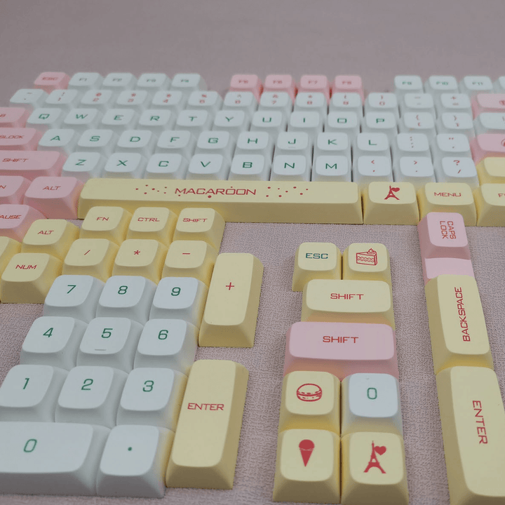 Macaroons - XDA - 125 Keycaps - kromekeycaps